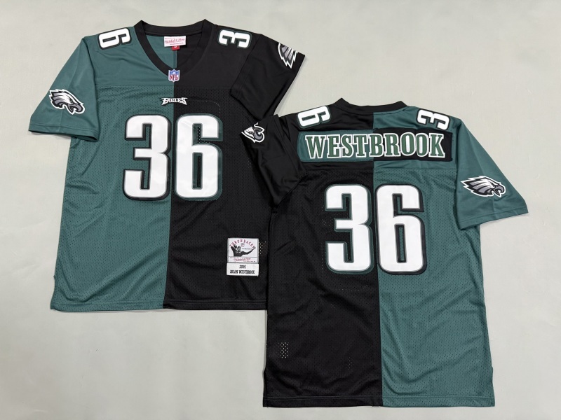 Men 2025 Philadelphia Eagles #36 Westbrook green black Throwback Limited NFL Jersey style 001->philadelphia eagles->NFL Jersey